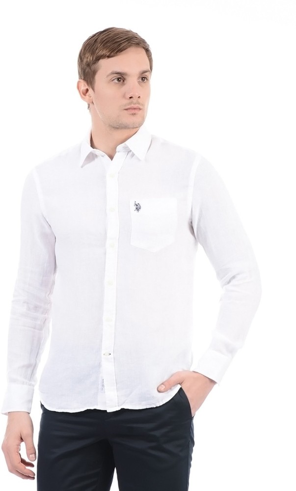 Us polo best sale white shirt