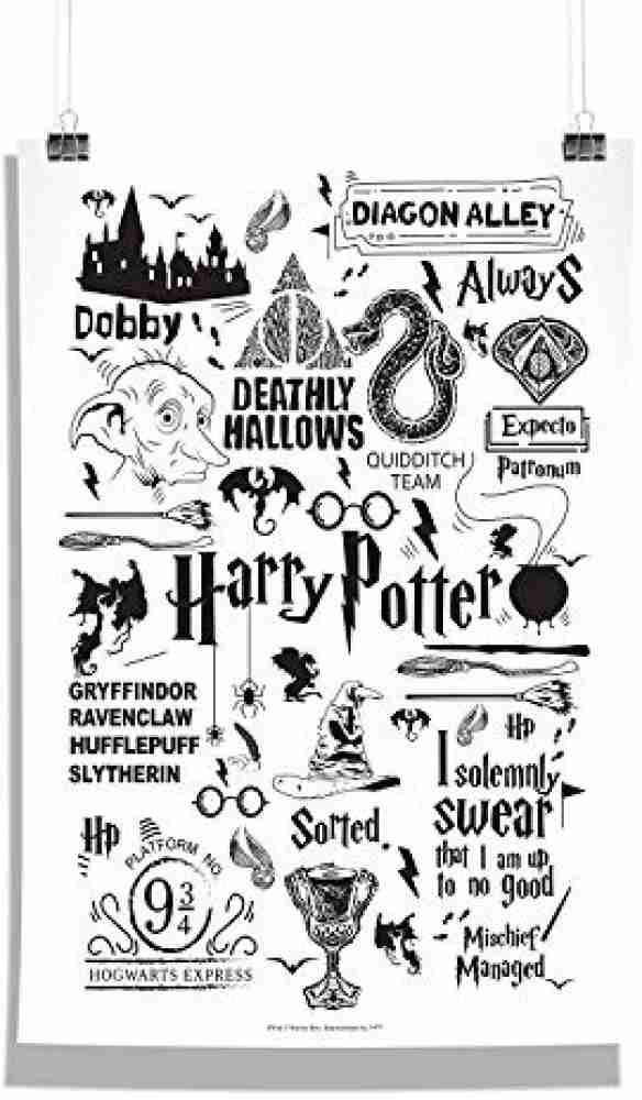 Stickers set A4 Harry Potter stickers Harry Potter Hogwarts office