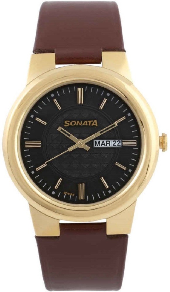 Sonata watch leather strap new arrivals