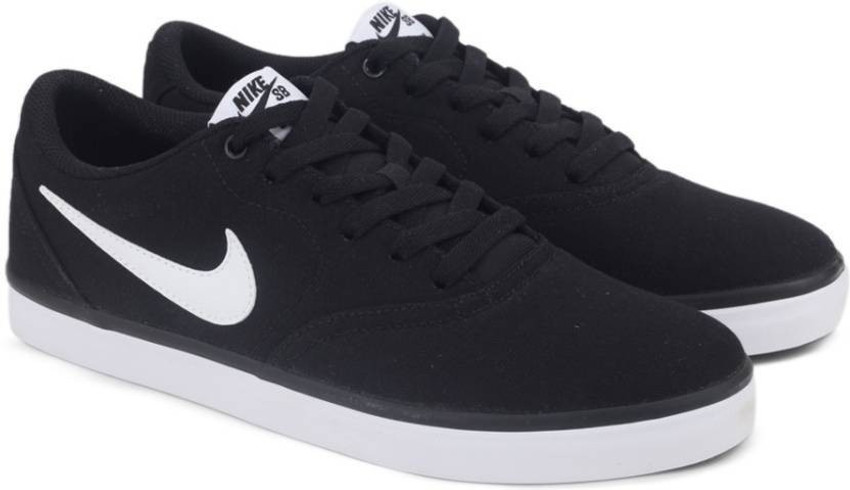 NIKE Sb Check Solar Cnvs Sneakers For Men Buy BLACK WHITE Color NIKE Sb Check Solar Cnvs Sneakers For Men Online at Best Price Shop Online for Footwears in India