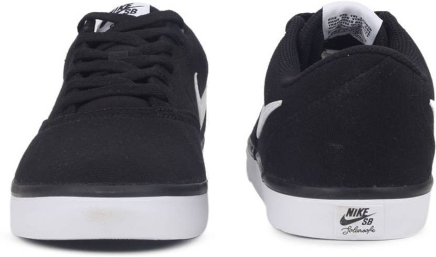 NIKE Sb Check Solar Cnvs Sneakers For Men Buy BLACK WHITE Color NIKE Sb Check Solar Cnvs Sneakers For Men Online at Best Price Shop Online for Footwears in India