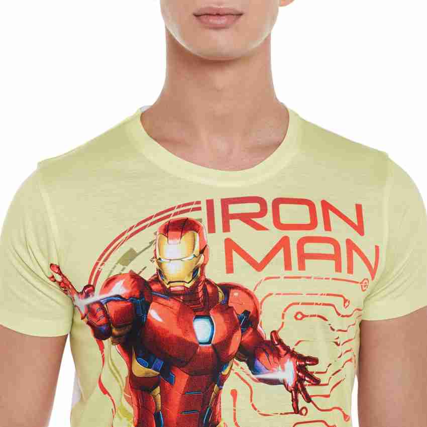 Marvel Avengers Printed Men Round Neck Yellow T Shirt Buy Marvel Avengers Printed Men Round Neck Yellow T Shirt Online at Best Prices in India Flipkart