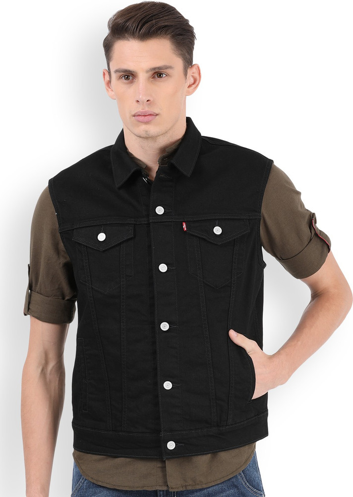 levi denim jacket sleeveless