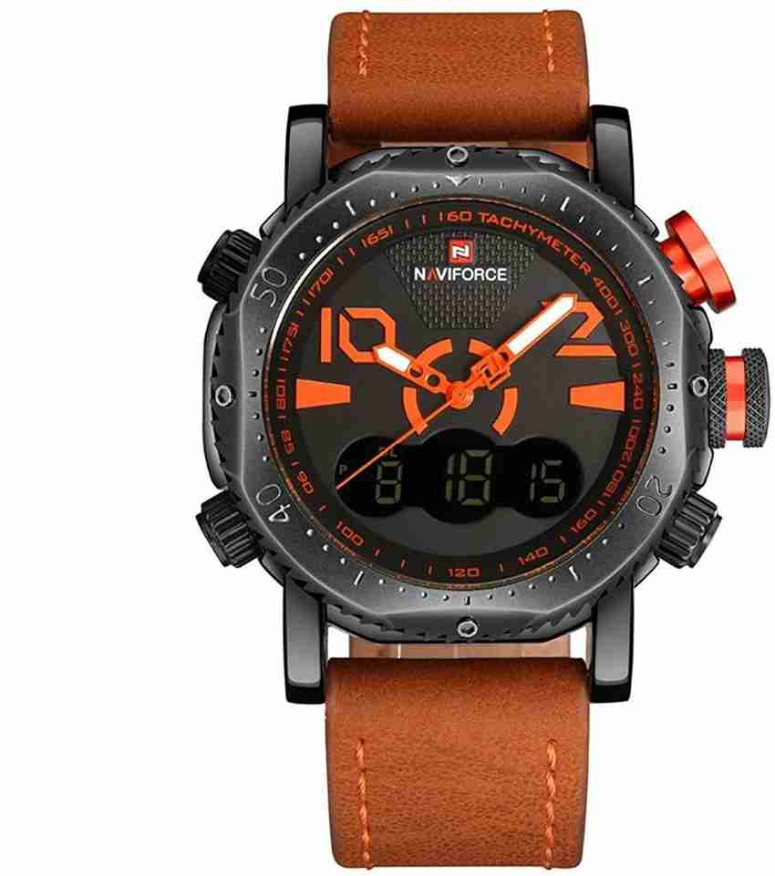 NAVIFORCE Waterproof Stainless Steel Pointers And LED Display