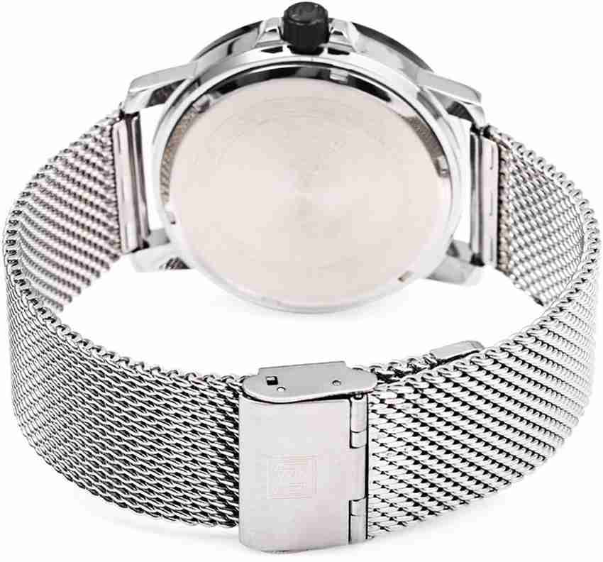 NAVIFORCE Stainless Steel Mesh Band Analog Quartz Analog Watch