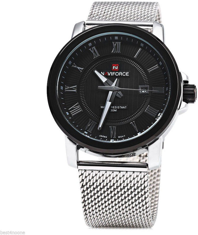 NAVIFORCE Stainless Steel Mesh Band Analog Quartz Analog Watch For Men Buy NAVIFORCE Stainless Steel Mesh Band Analog Quartz Analog Watch For Men 9052 Online at Best Prices in India Flipkart