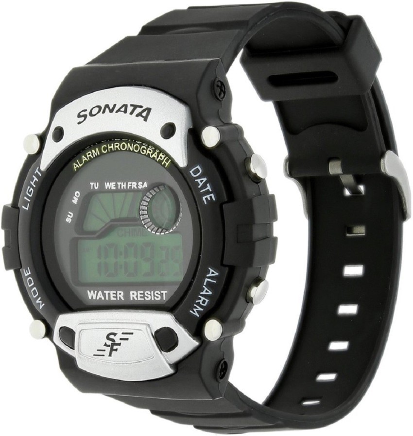 Sonata grey dial digital on sale watch