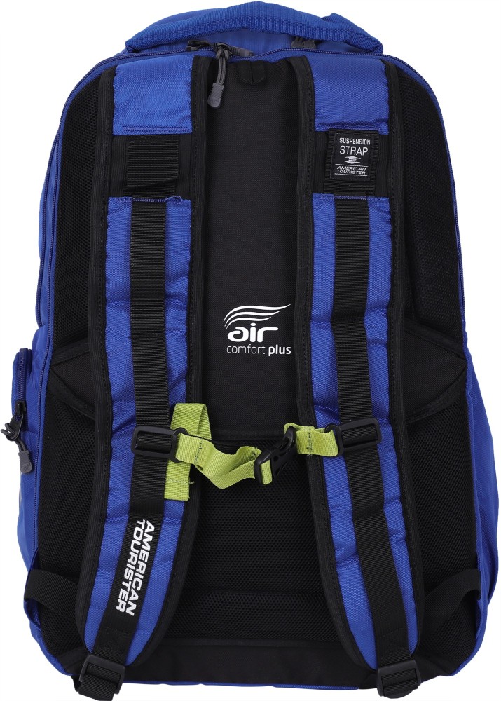 AMERICAN TOURISTER Yeti 02 Travel Max 35 L Laptop Backpack Blue Price in India Flipkart