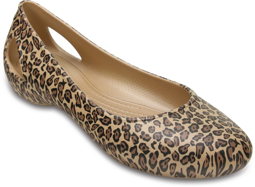 crocs leopard flats