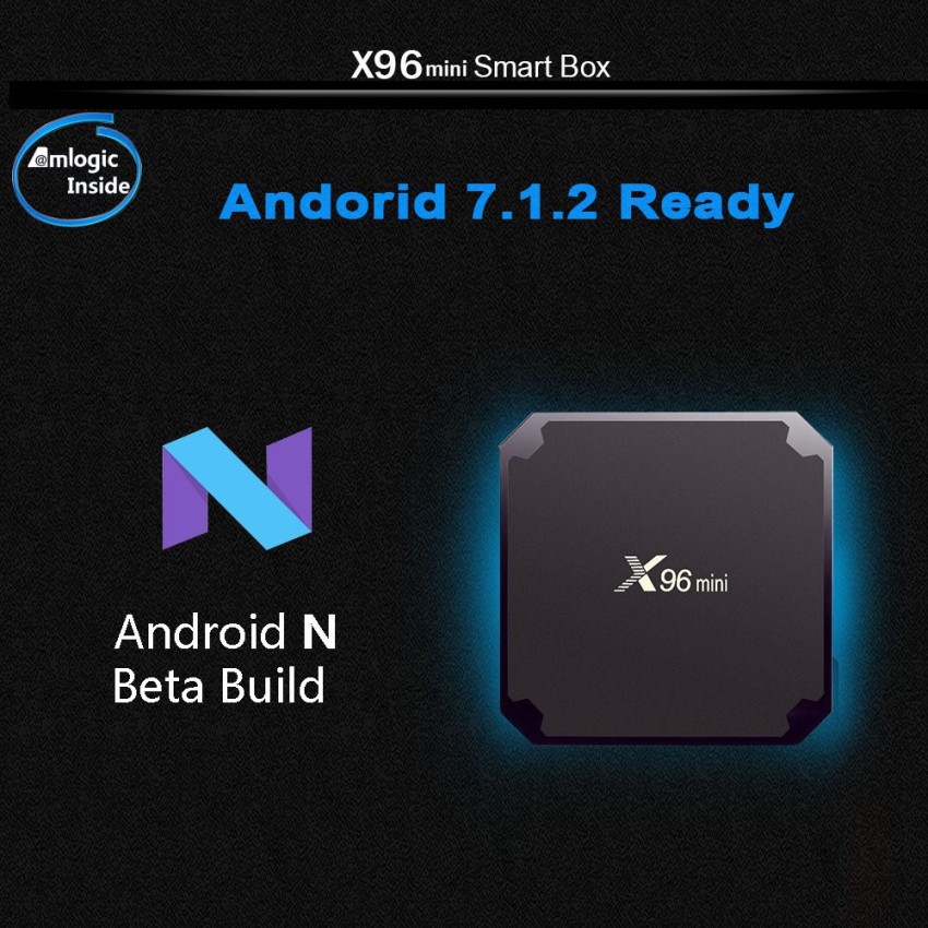  X96 Mini Android 7.1 TV BOX 1GB 8GB AMLOGIC S905W QUAD CORE  SUPPORT 2.4G WIFI H.265 X96MINI MEDIA PLAYER : Electronics