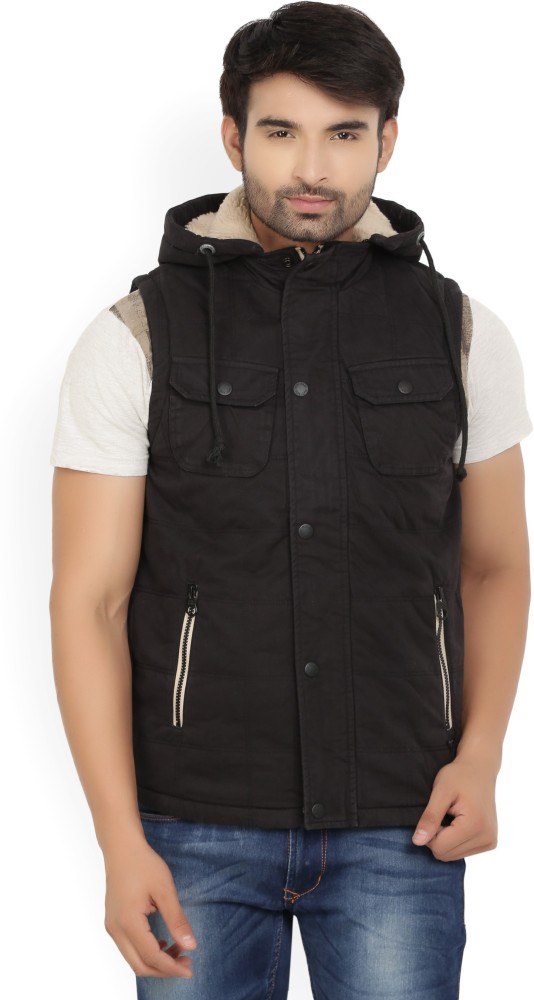 Pepe jeans sleeveless solid men's clearance jacket