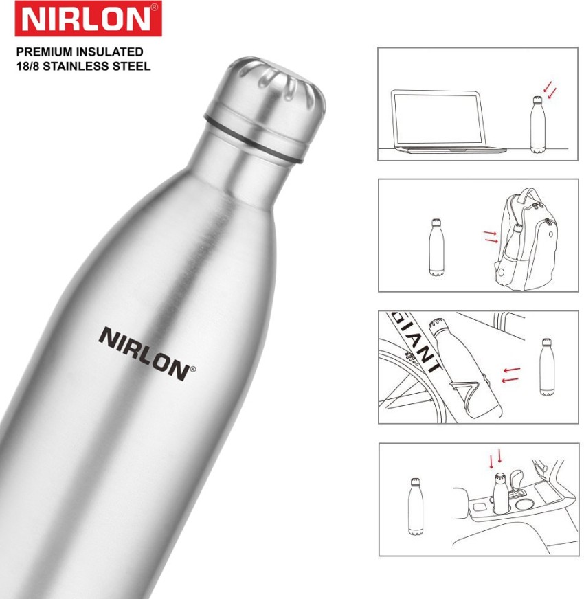 Nirlon vacuum bottle store 1000 ml price