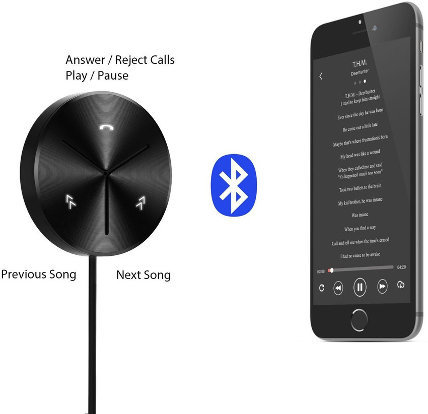 AUKEY v4.0 Car Bluetooth Device with Audio Receiver Car Charger