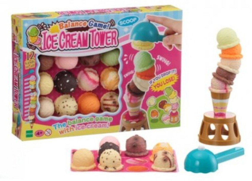 Ice cream scoop top stacking game