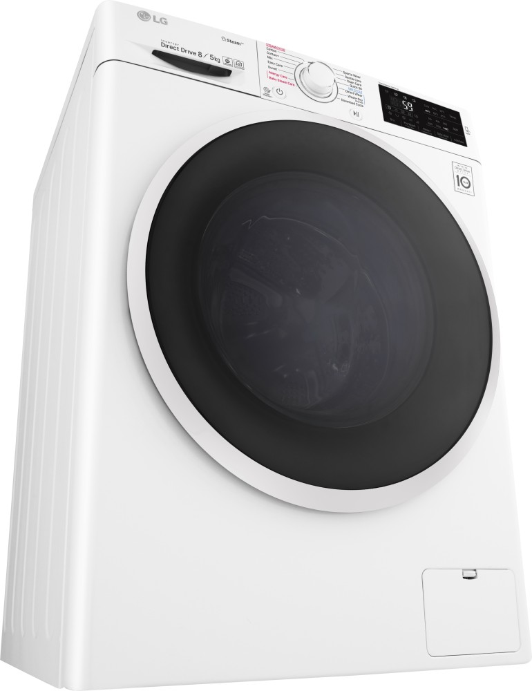 Lg f4j6tgp0w 8kg front deals load washing machine