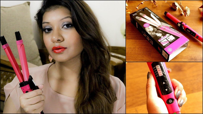 Berta 2 in 1 curling outlet iron and straightener