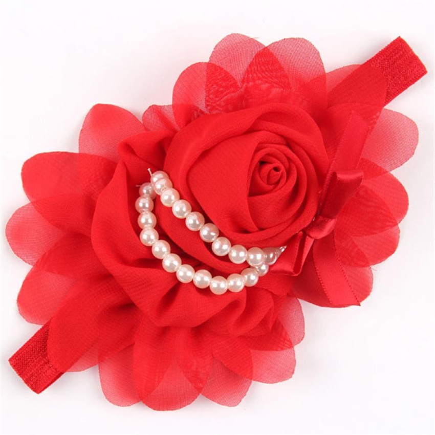 Buy GadinFashiontrade; Baby Hair Band Flower Headband For Kid Girls Baby  Head Band (Color-Red and Peach, Pack of-02) Online In India At Discounted  Prices