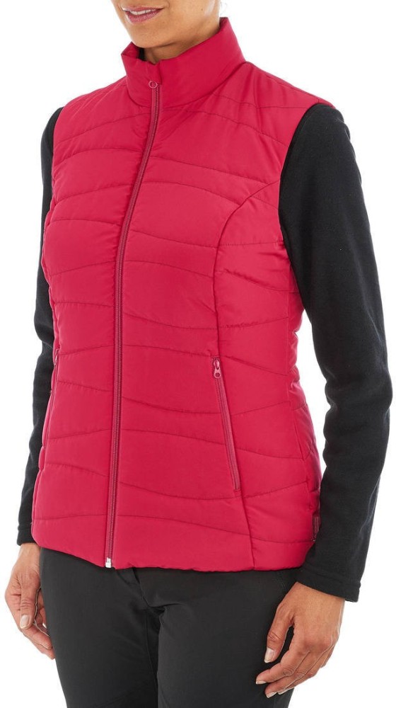 Decathlon Quechua Puffer Vest Hybrid Jacket Womens Size M Scarlet