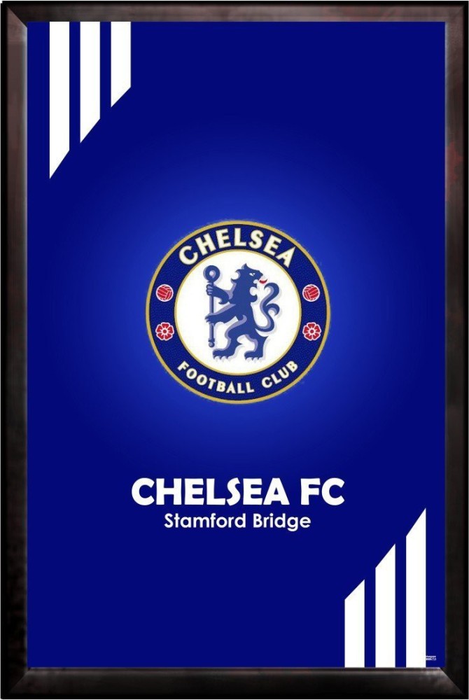 Stamford Bridge Chelsea F.C. Inspired Football Art Print Stadium Design  Blues