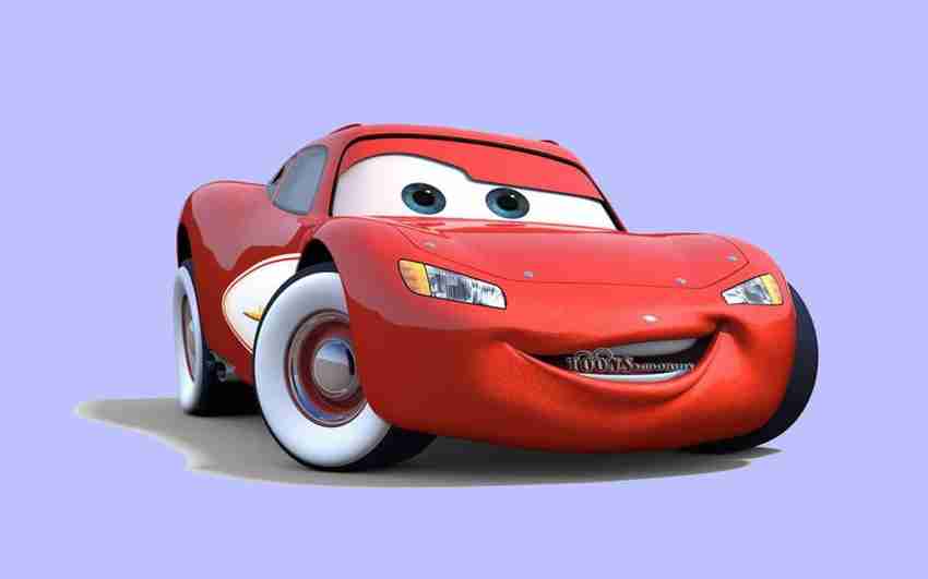 Movie Cars Lightning Mcqueen Car ON HI QUALITY LARGE PRINT 36X24