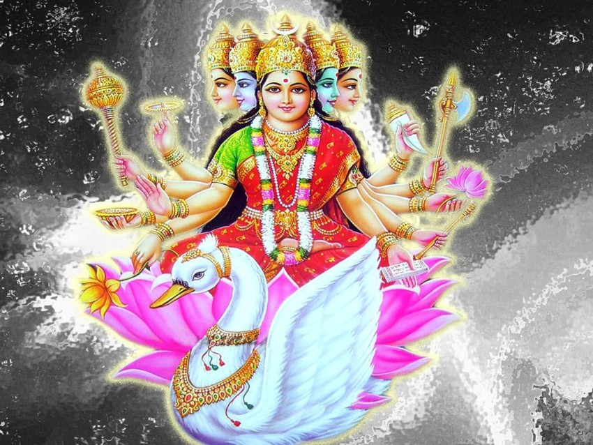 1K Hindu Goddess Gayatri Mata Images Photos Download