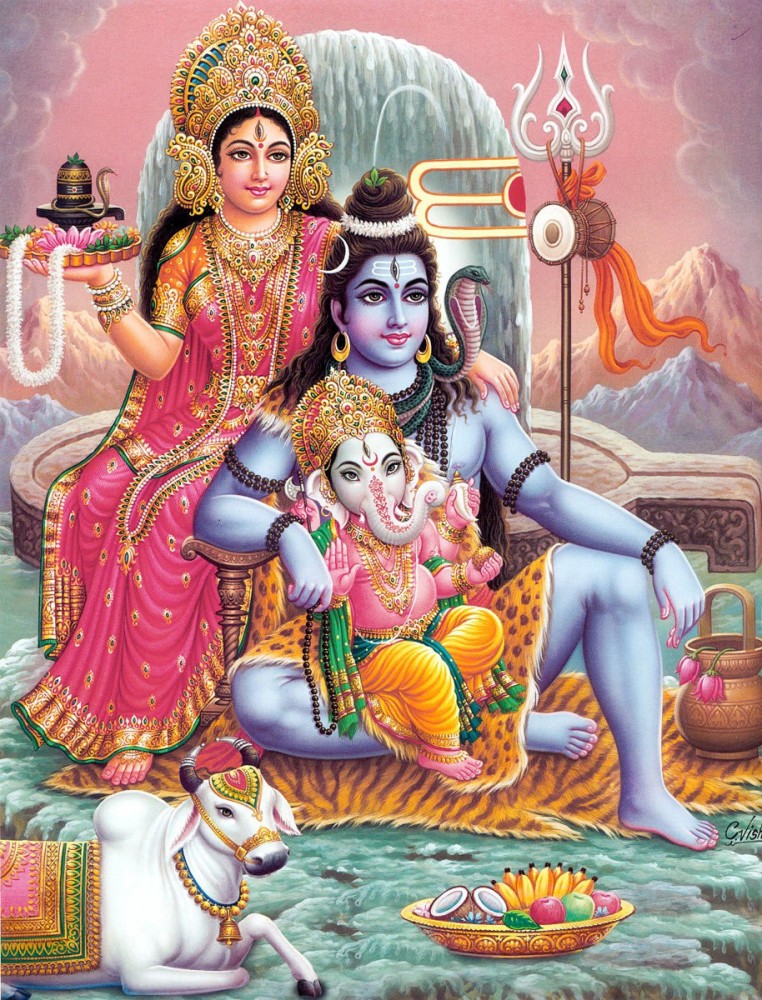 Shiv Parvati Ganesh, ganesh shivling, lord, god, HD phone wallpaper | Peakpx