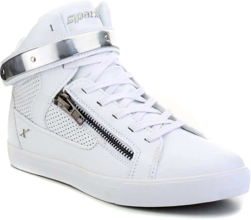 White on sale sneakers sparx