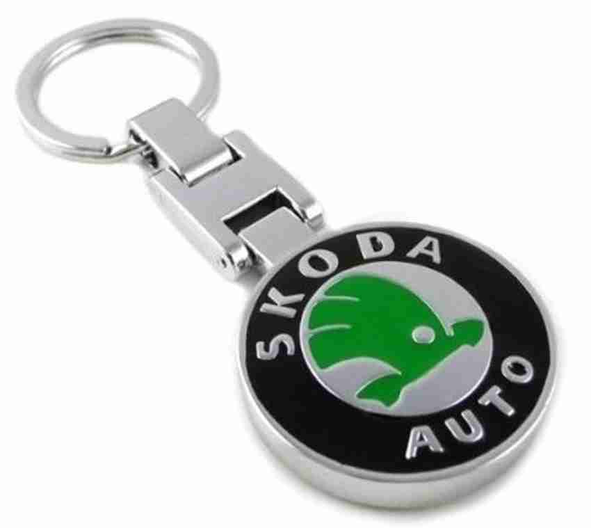 ADITYA TRADERS CLASSY FULL METAL SKODA CAR KEYCHAIN Key Chain