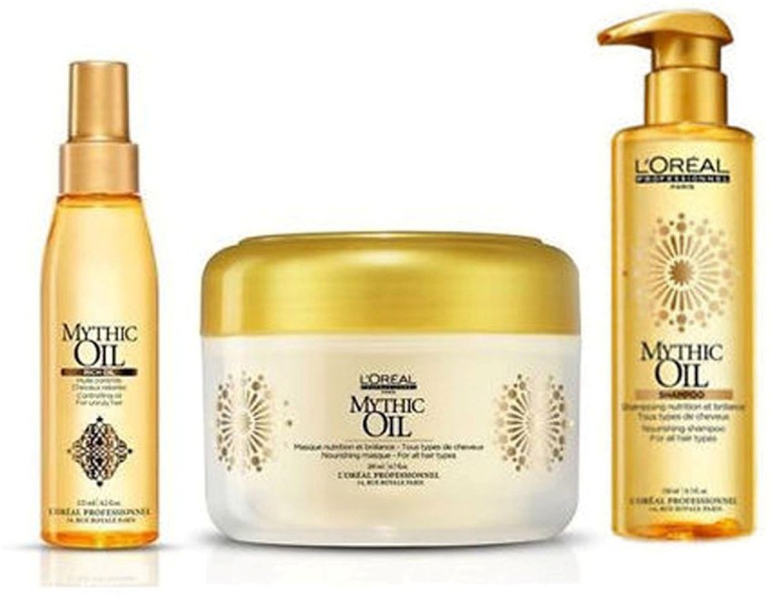 L'Oréal Professionnel Mythic Oil trio shampoo, maschera e olio per