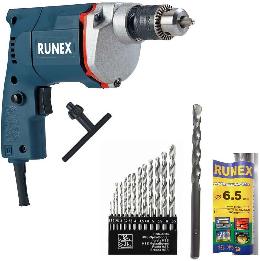 RUNEX Yiking 2310 High Quality Electric Drill Machine 1 Masonary Bit 13 Hss Bit Pistol Grip Drill Price in India Buy RUNEX Yiking 2310 High Quality Electric Drill Machine