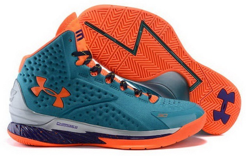 Orange and purple basketball shoes 2025