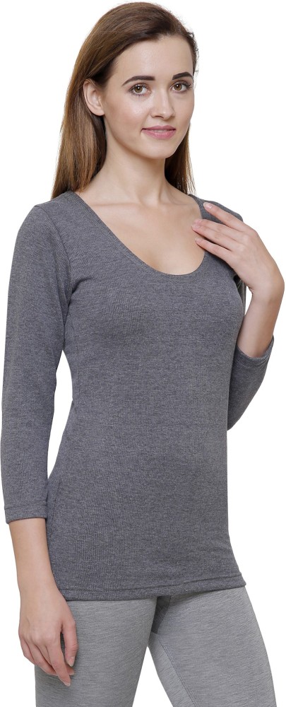 Dyca Bodycare Melange Solid Thermal Women Top Thermal - Buy Dyca Bodycare  Melange Solid Thermal Women Top Thermal Online at Best Prices in India