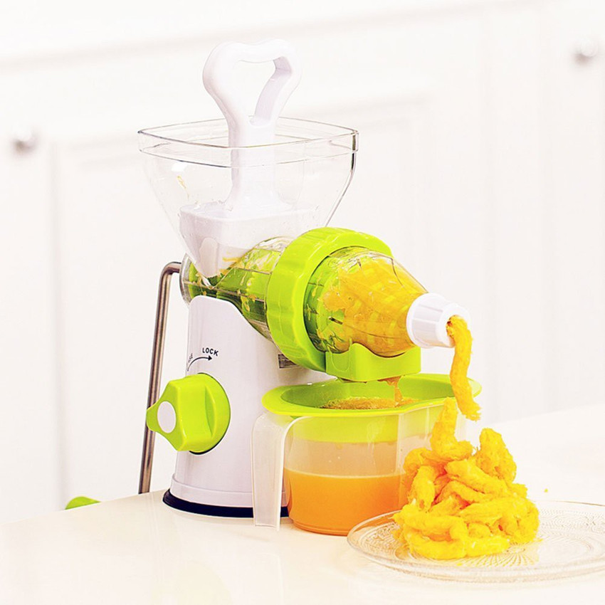 Wonder World Plastic Manual Slow Masticating Single Auger Juicer