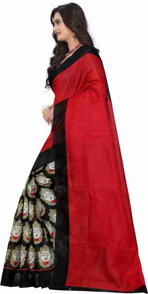 76% OFF on Jaanvi Fashion Floral Print Manipuri Silk Saree