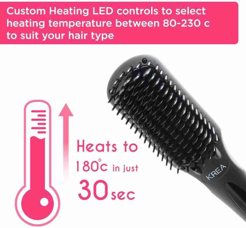 Krea hair 2025 straightening brush flipkart