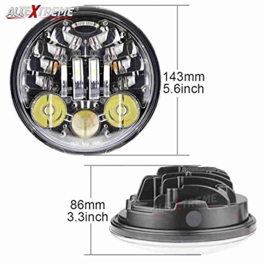ALLEXTREME 5.75 Inches LED Headlight 5-3/4 CREE 6000K DOT