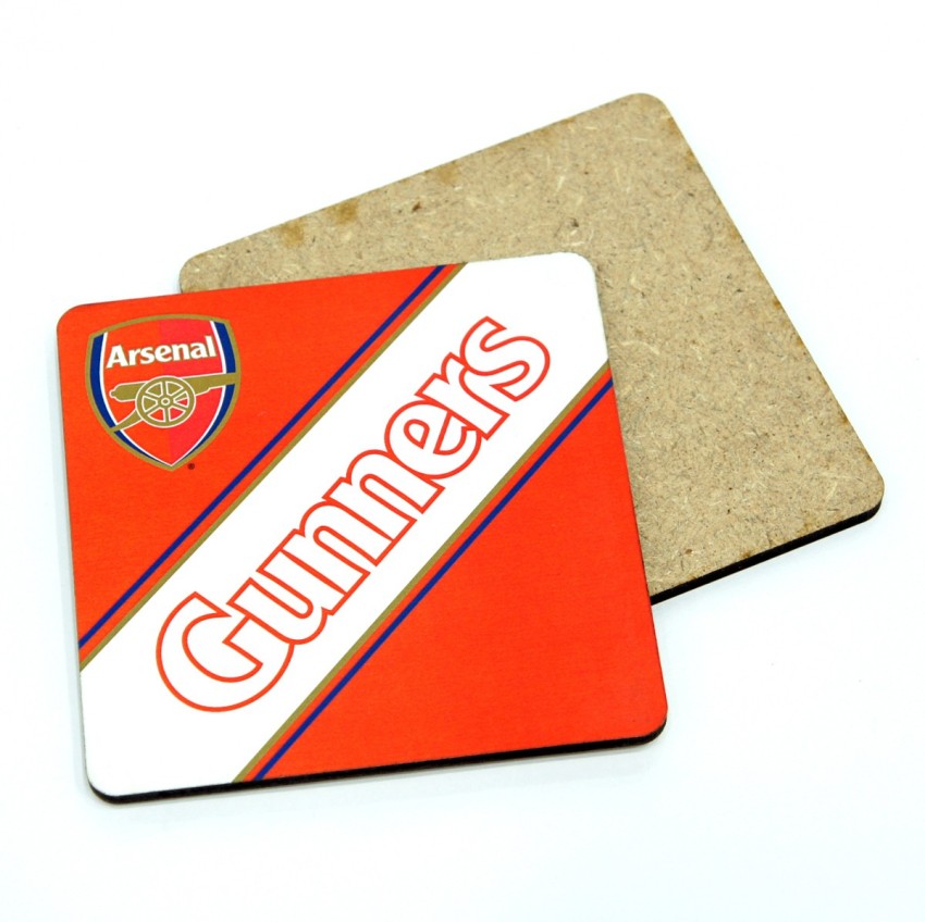 Arsenal FC Square Wood Coaster Buy Arsenal FC Square Wood