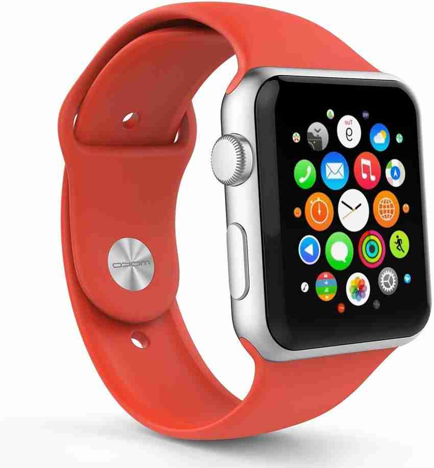 HIGAR 42mm SOFT SILICON BAND RED COLOR Smart Watch Strap Price in