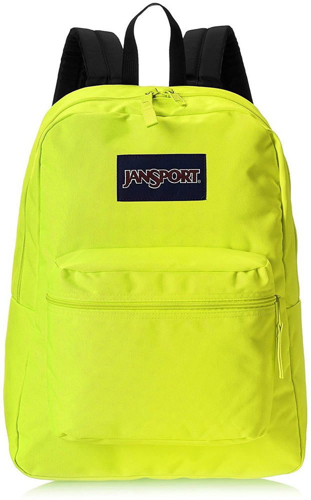 Neon green jansport best sale backpack