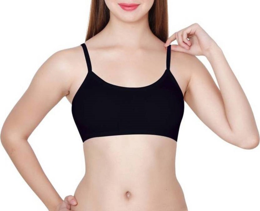 Buy PIFTIF 6 Strap Padded Bralette(Removable Pads) White at