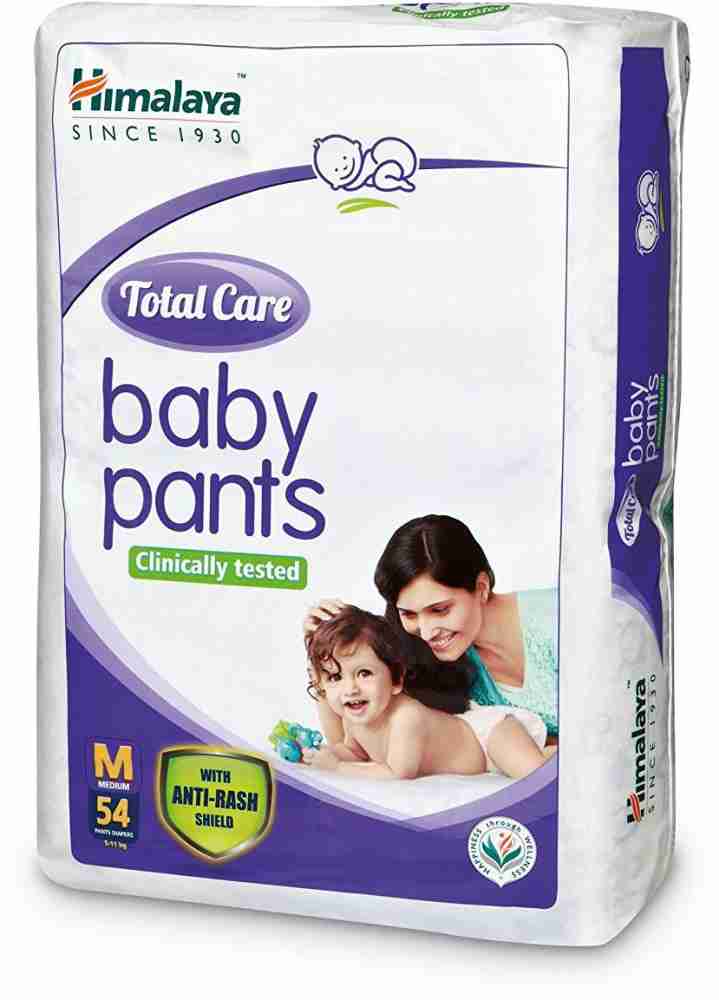 Himalaya Herbals Total Care Medium Size Baby Pants Diapers (54