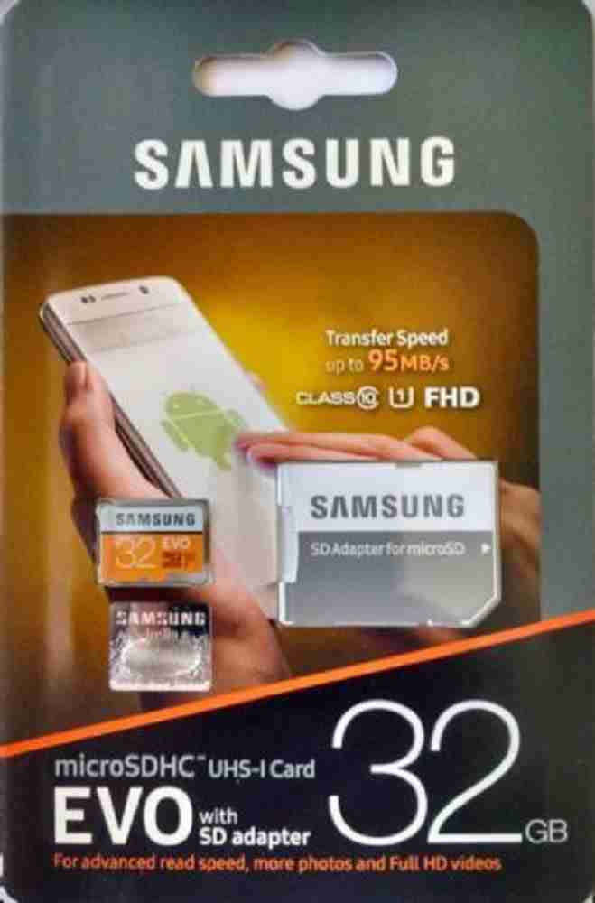 SAMSUNG evo 32 GB MicroSDHC Class 10 95 MB s Memory Card SAMSUNG Flipkart
