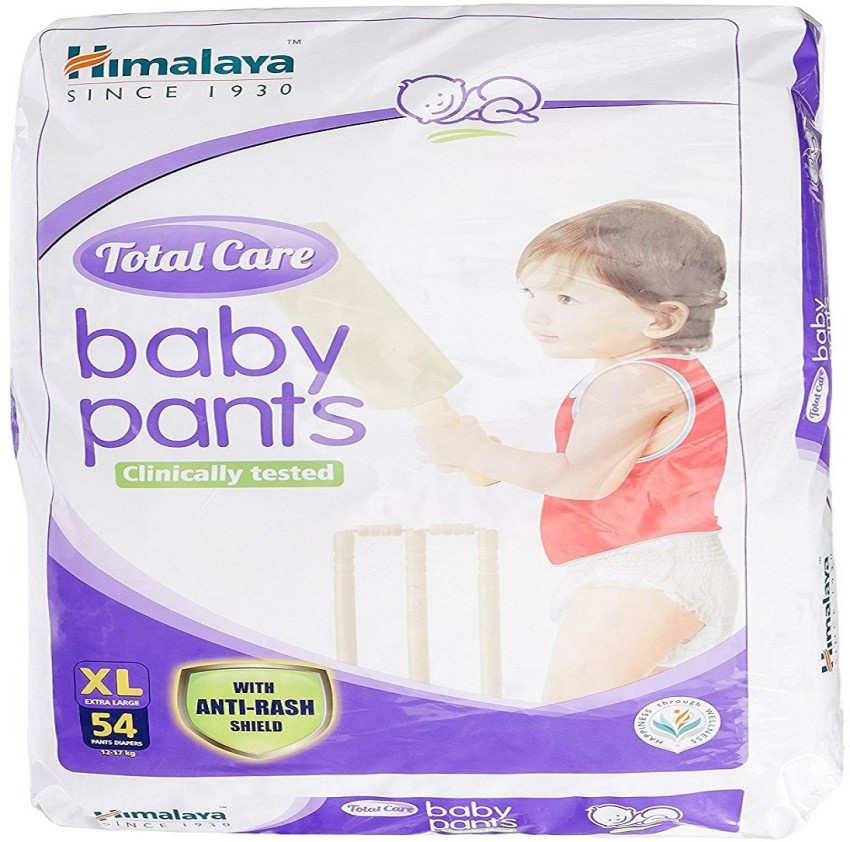 Buy Himalaya New Born Total Care Baby Pants Diapers, New Born/X-Small  (NB/XS), 54 Count, (0 - 5 kg), With Anti-Rash Shield, Indian Aloe Vera and  Yashad Bhasma, Silky Soft Inner Layer Online