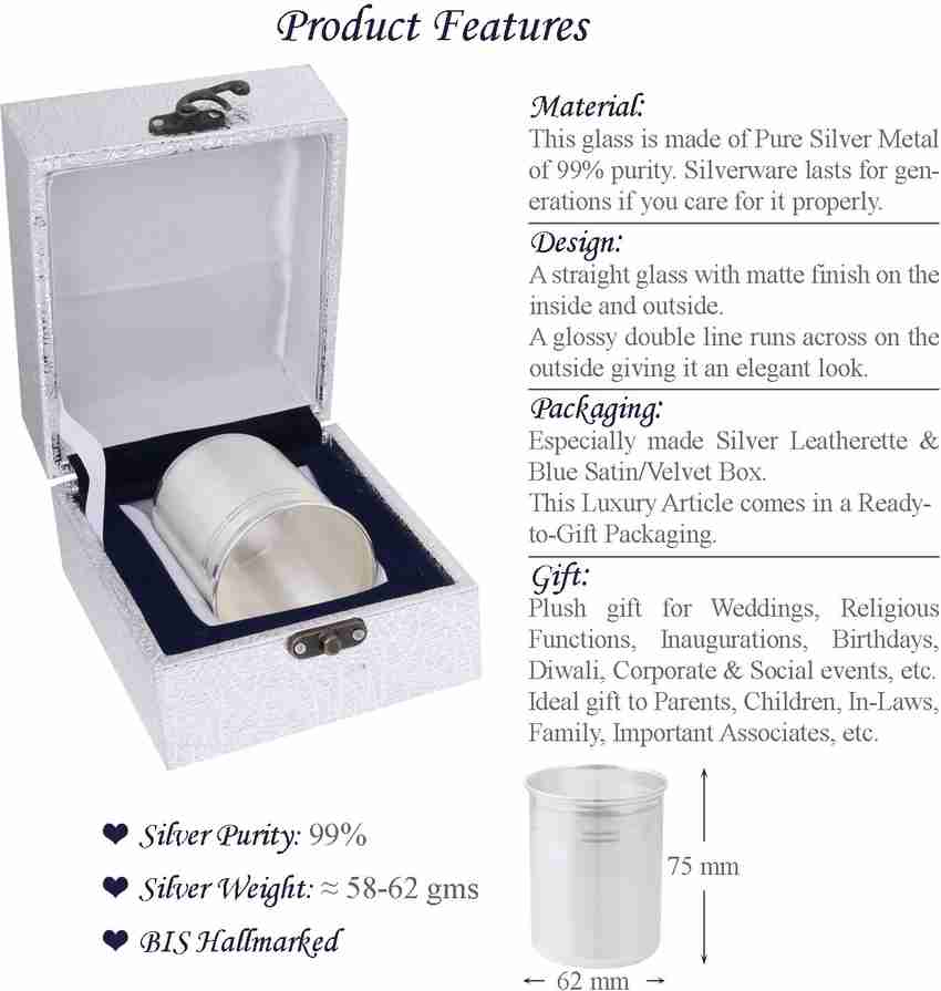 Silver glass price in tanishq hot sale