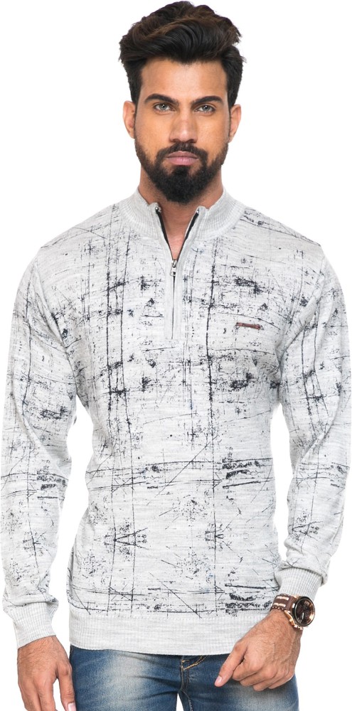 Buy Perroni Men's Cotton Blend Material Round Neck Full Sleeve