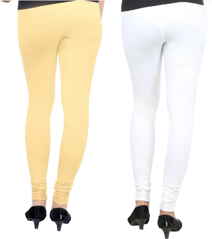 Buy Cotton Lycra Churidar Free Size Skin Leggings Online –