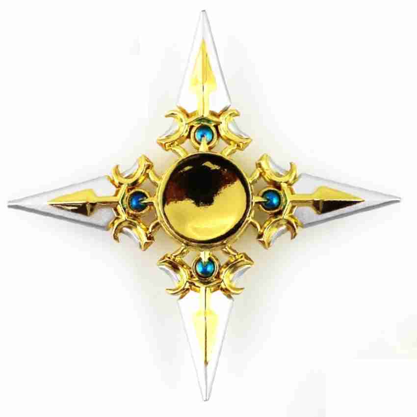 Go Grab It Ninja Shuriken Fidget Spinner – Gold and Silver - Ninja