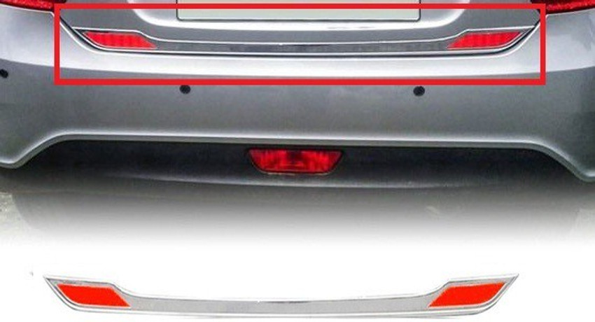 Rear reflector store garnish chrome