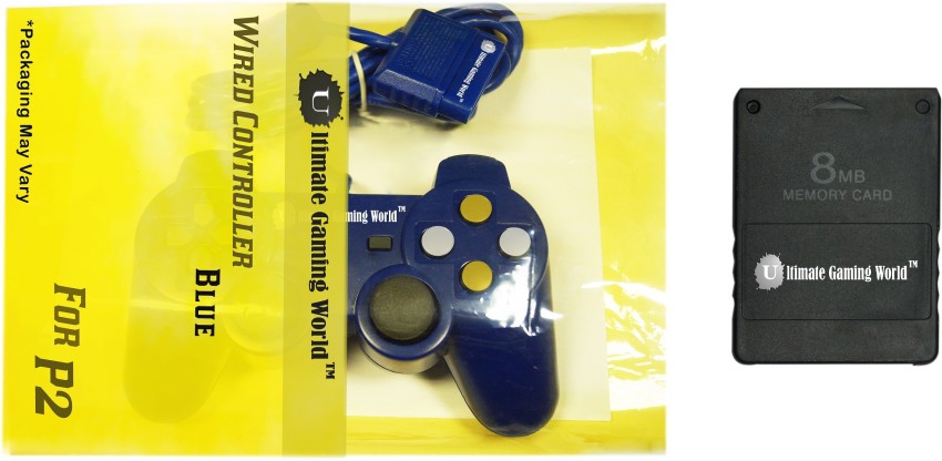 Ultimate Gaming World ™ Wired Controller and 8-mb Memory Card for