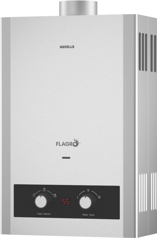 HAVELLS 8 L Gas Water Geyser Flagro Silver Price in India Buy HAVELLS 8 L Gas Water Geyser Flagro Silver online at Flipkart